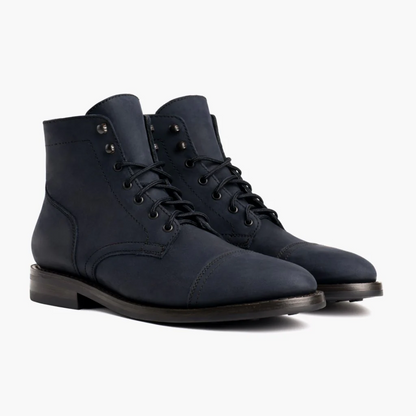 Enduring Matte Leather Boots For Men