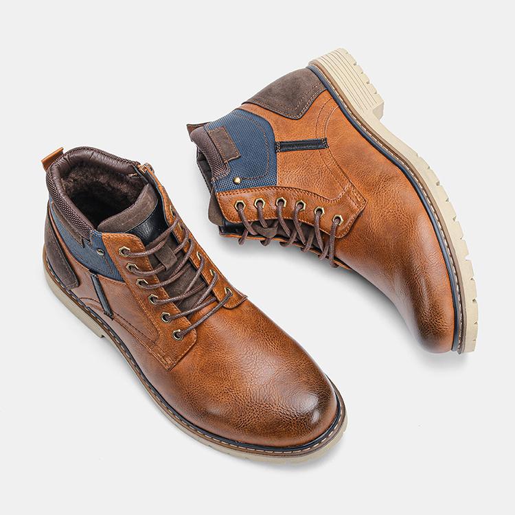 Men's Winter Martin Vintage Distressed Ankle Boots