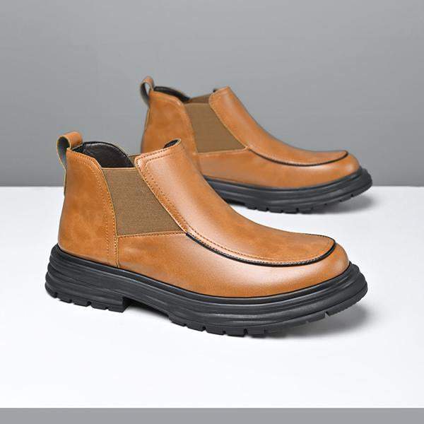 Men's Stylish Slip-On Platform Chelsea Boots