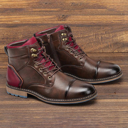 Plus Size Men's Comfortable Winter Leather Boots