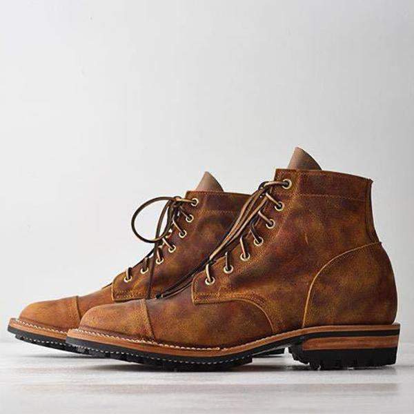 Men's Vintage Business Casual Lace-up Boots