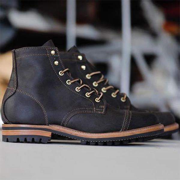 Men's Vintage Business Casual Lace-up Boots