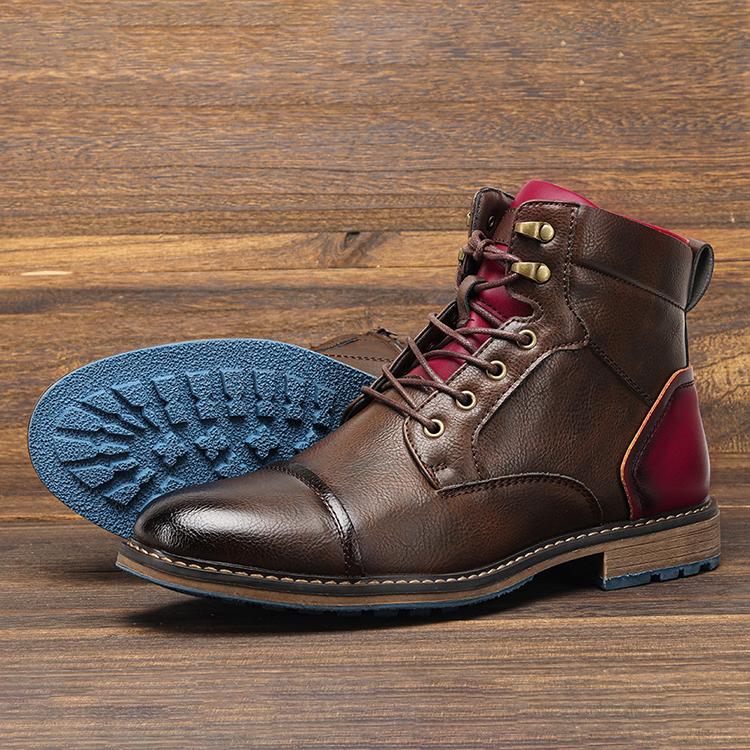 Plus Size Men's Comfortable Winter Leather Boots