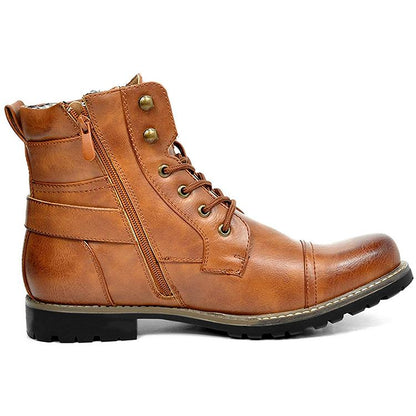 Men's Metal Double Zip Boots