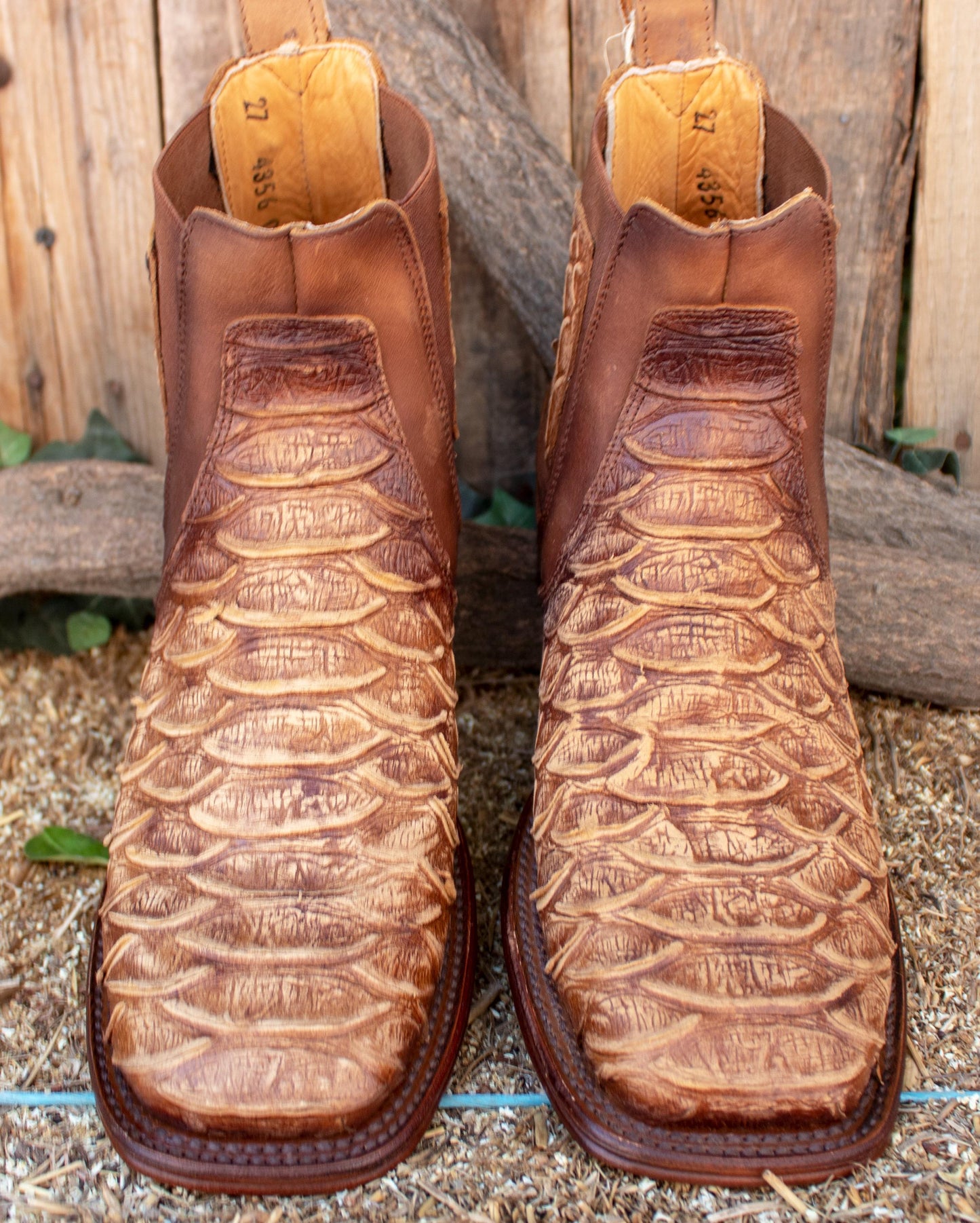 Men's Handcrafted Genuine Leather Square-Toe Boots