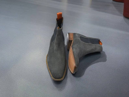 Handcrafted Suede Chelsea Boots