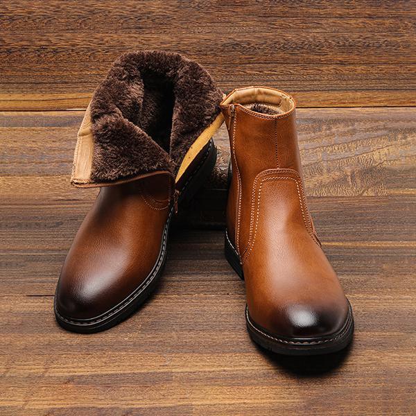 MEN'S FLEECE WARM SPLASH-PROOF SNOW BOOTS