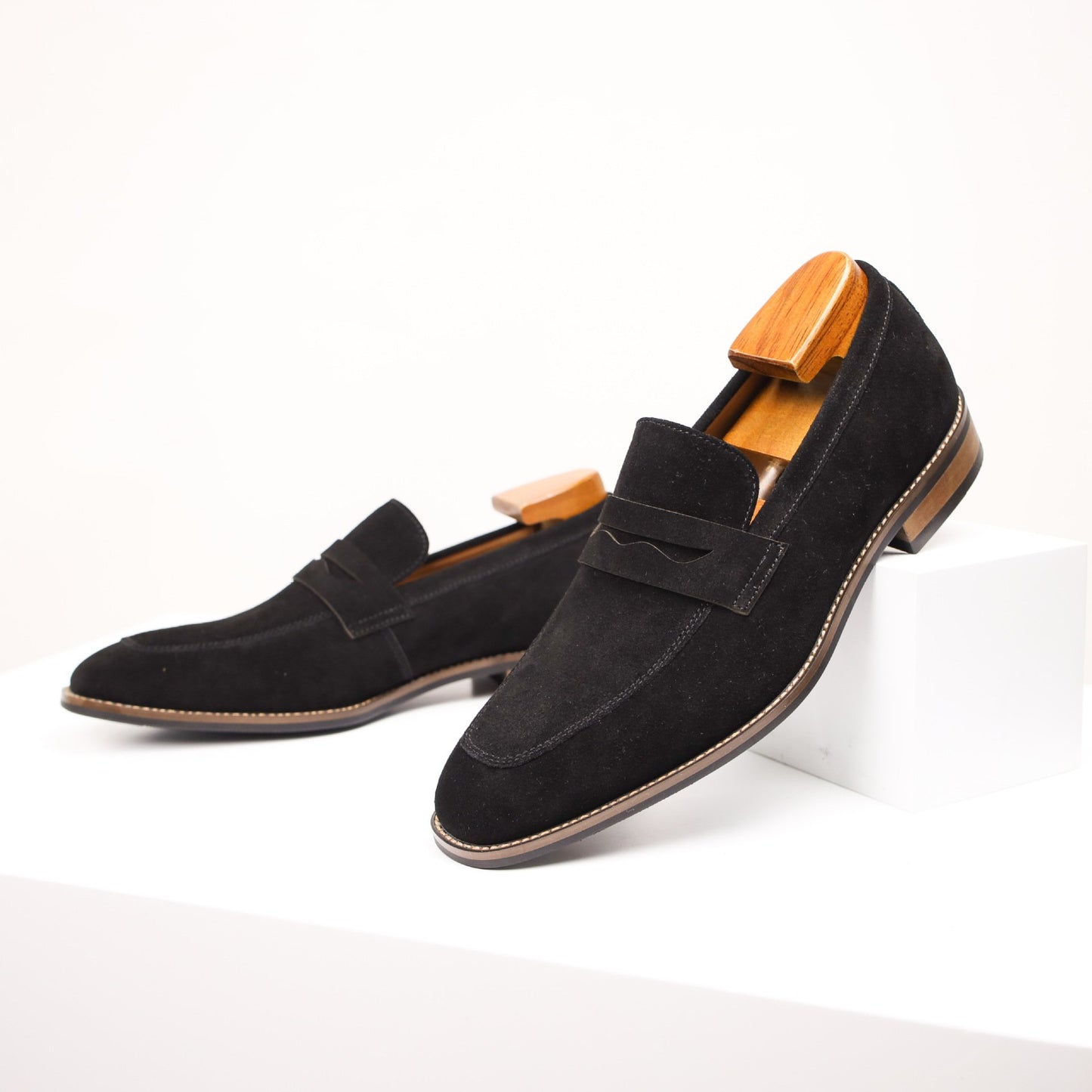 Big Size Men's Suede Leather Loafers Casual Slip-On Shoes