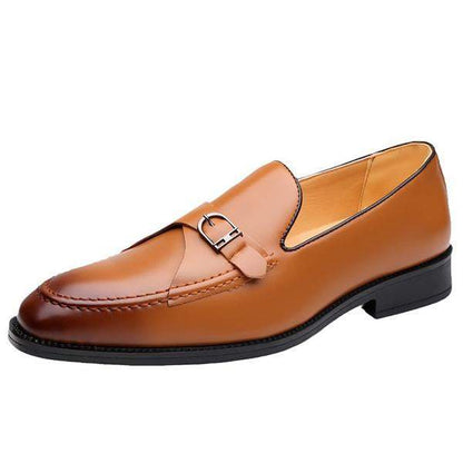 MEN'S BUSINESS RUBBER-SOLED CASUAL SLIP-ON LOAFERS