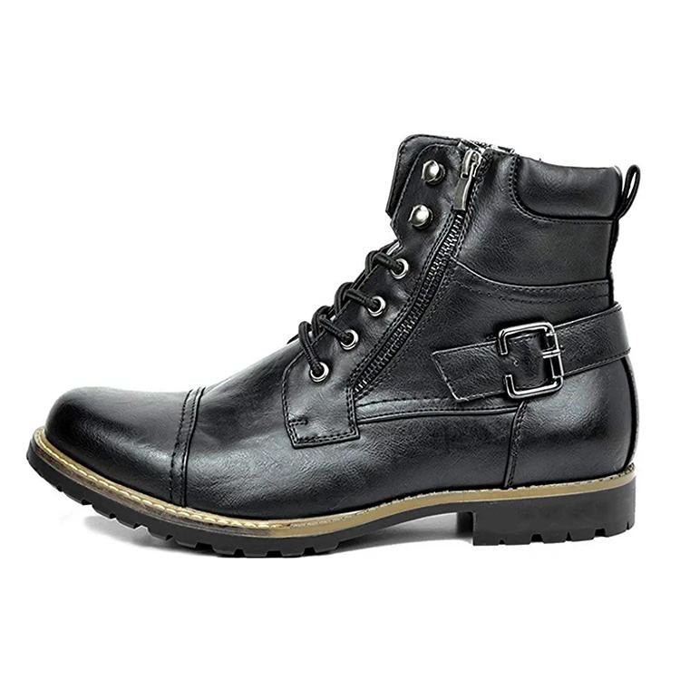 Men's Metal Double Zip Boots