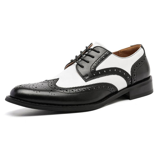 Men's Leather Brogue Dress Shoes