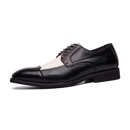 Men's Business Retro Color Block Dress Shoes