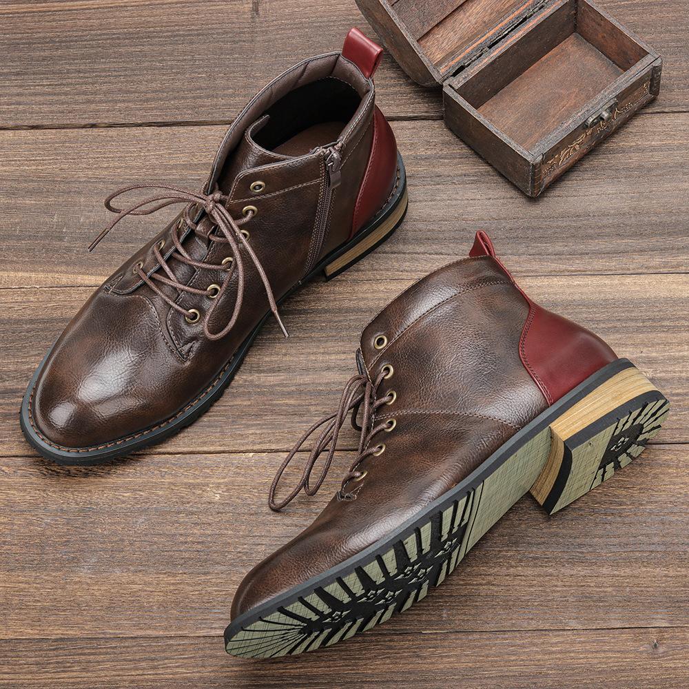 Men's Wood Root Short Boots