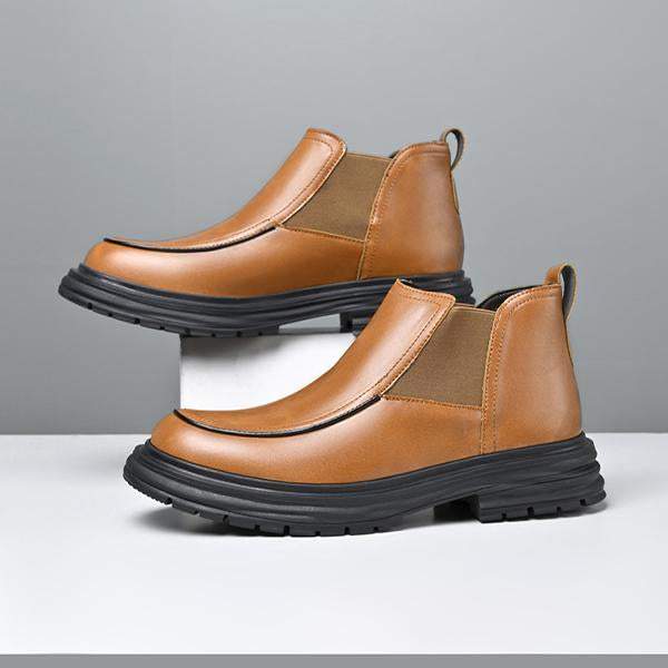 Men's Stylish Slip-On Platform Chelsea Boots