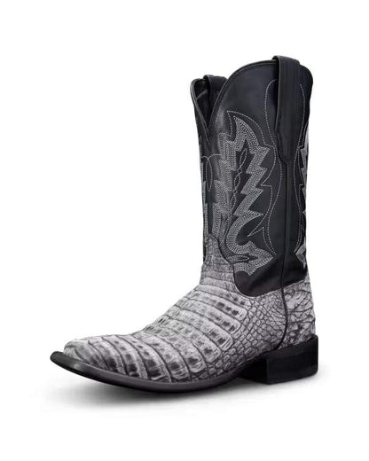 Men's Gunsmoke Sueded Caiman Cowboy Boot