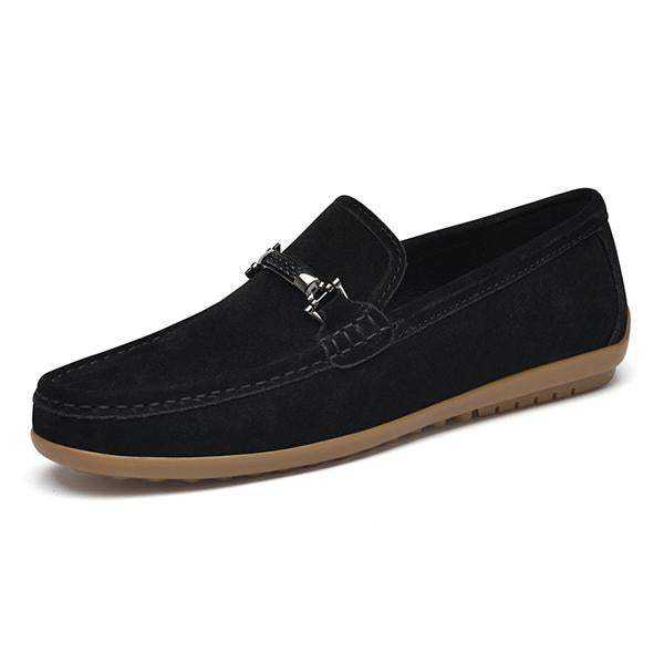 MEN'S SUEDE SLIP-ON FLAT DRIVING CASUAL SHOES