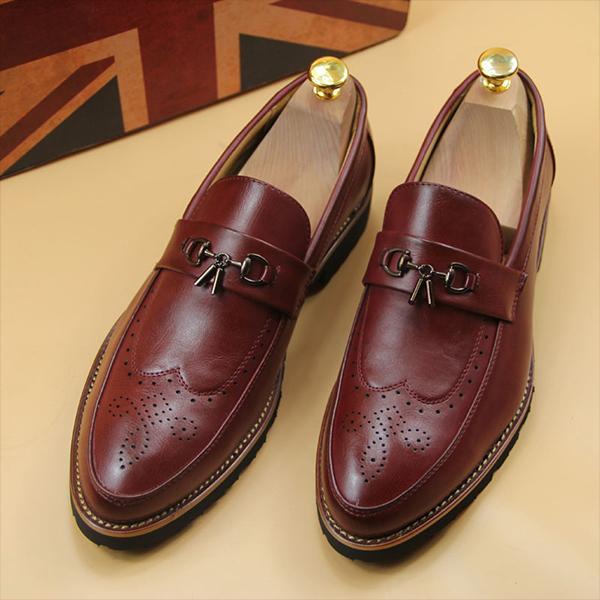 MEN'S CASUAL ELEGANT HORSEBIT BROGUE DRESS SHOES