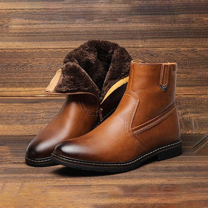 MEN'S FLEECE WARM SPLASH-PROOF SNOW BOOTS