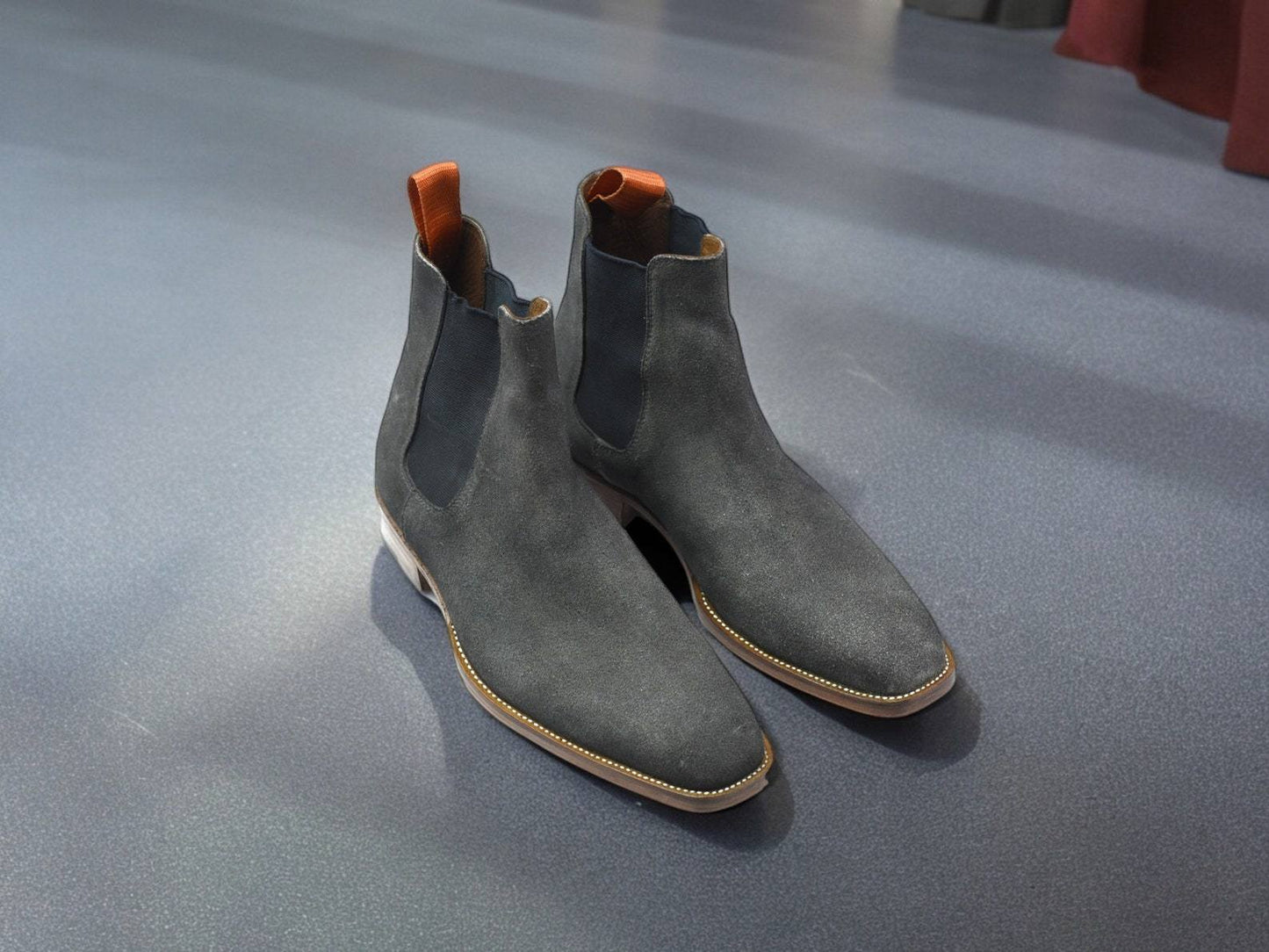 Handcrafted Suede Chelsea Boots