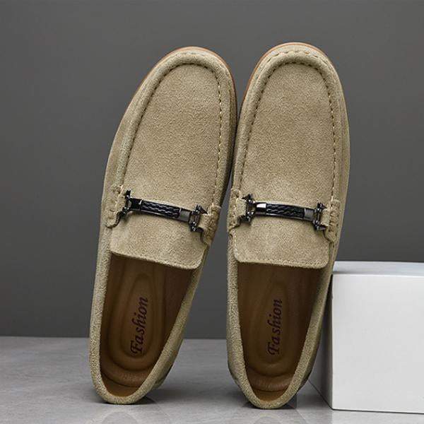 MEN'S SUEDE SLIP-ON FLAT DRIVING CASUAL SHOES