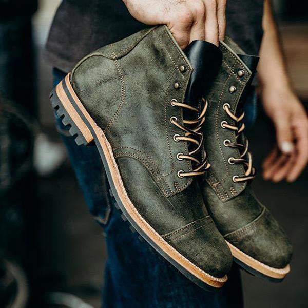 Men's Vintage Business Casual Lace-up Boots