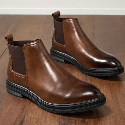 Men‘s Cow Leather Business Chelsea Boots