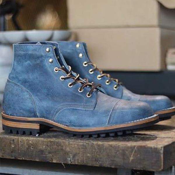 Men's Vintage Business Casual Lace-up Boots