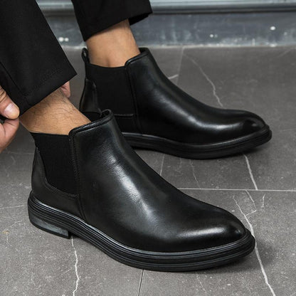 Men‘s Cow Leather Business Chelsea Boots