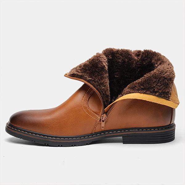 MEN'S FLEECE WARM SPLASH-PROOF SNOW BOOTS