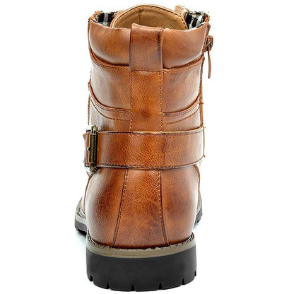 Men's Metal Double Zip Boots