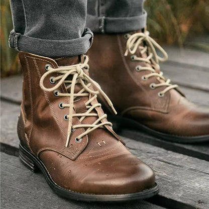 Men's Autumn Winter Military Boots Plus Size