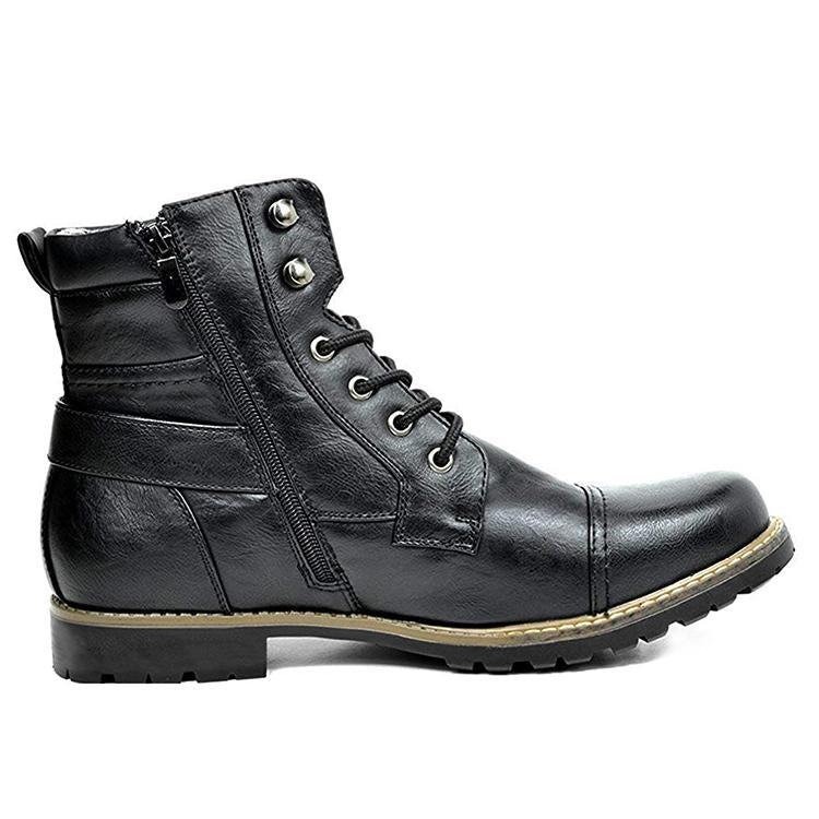 Men's Metal Double Zip Boots