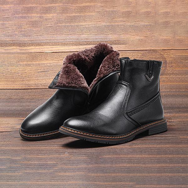 MEN'S FLEECE WARM SPLASH-PROOF SNOW BOOTS